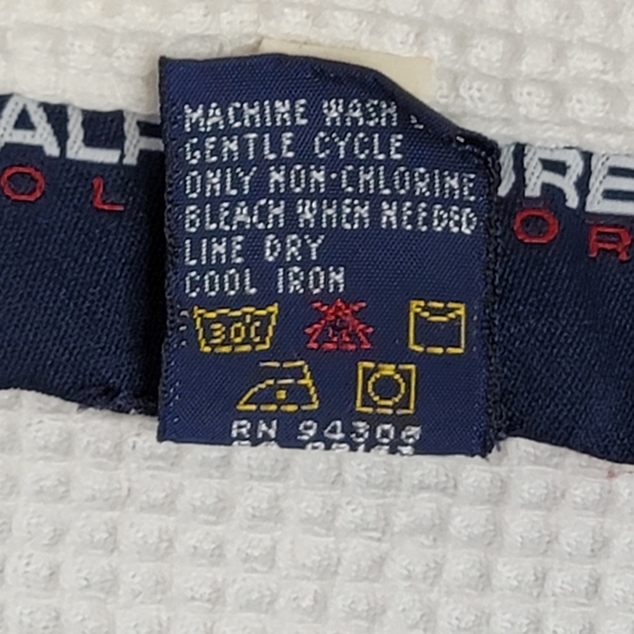 Polo Sport Ralph Lauren Vintage Waffle Zip Up Swatshirt White Men's Size M - Picture 5 of 16